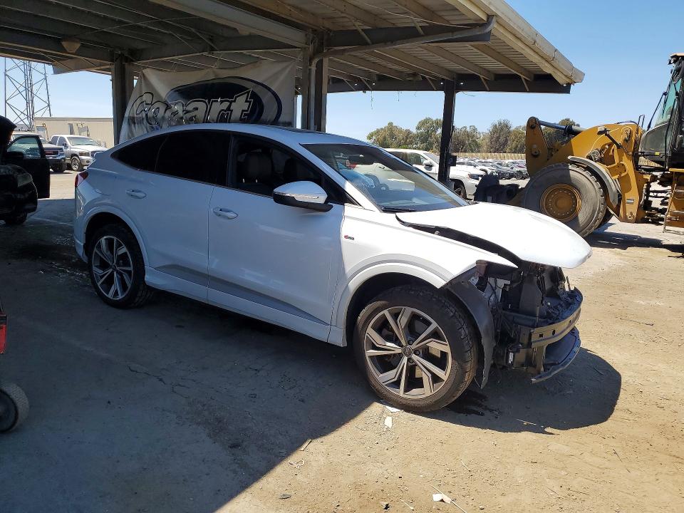 2023 Audi Q4 e-tron VIN WA132BFZ3PP076882 COPART salvage auction — FRONT END, Id - Salvage Certificate Of Title, sold $13,400 on 2026-08-11 (photo 4)