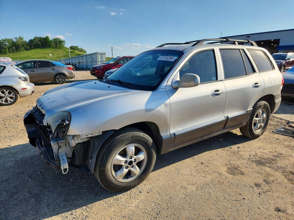 2005 Hyundai Santa fe VIN KM8SC13D05U949113 COPART salvage auction — FRONT END, Ia - Cert Of Title-Salvage Title, sold $375 on 2026-07-14 (photo 1)
