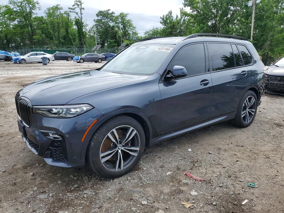 2022 BMW X7 VIN 5UXCW2C01N9K38718 — COPART salvage auction photo