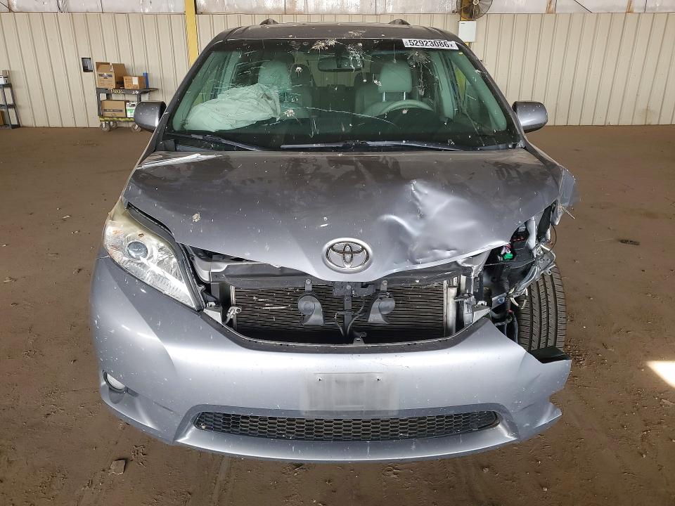 2013 Toyota Sienna VIN 5TDDK3DC2DS067350 COPART salvage auction — FRONT END, Ca - Salvage Certificate, sold $1,950 on 2026-07-13 (photo 5)