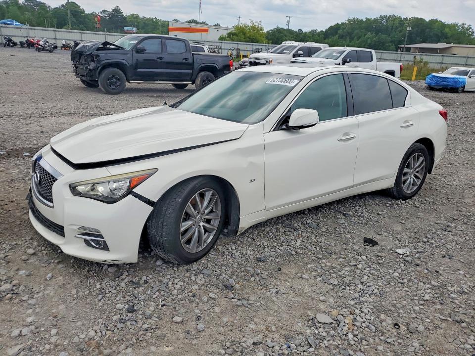 2015 Infiniti VIN JN1BV7AP8FM340824 COPART salvage auction — FRONT END, Al - Cert Of Title-Salvage Title, sold $1,750 on 2026-07-16 (photo 1)