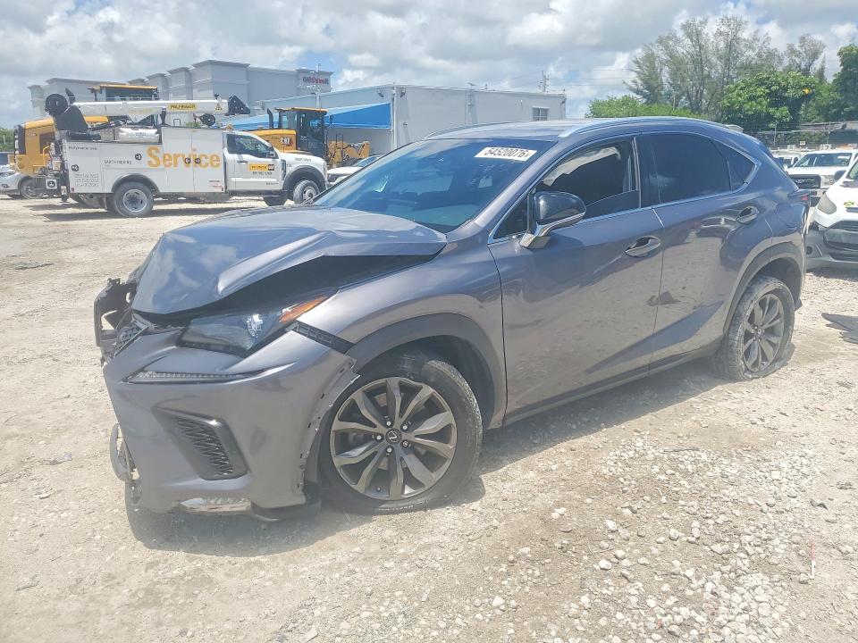 2019 Lexus Nx VIN JTJYARBZ0K2147746 COPART salvage auction — FRONT END, Fl - Cert Of Title Slvg Rebuildable, sold $5,400 on 2026-07-14 (photo 1)