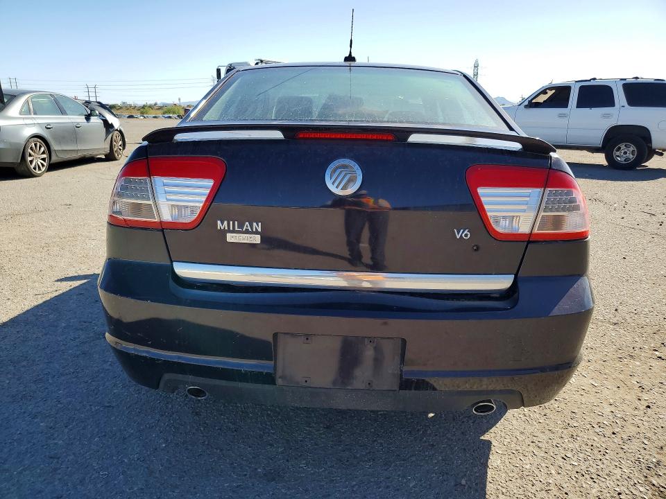 2007 Mercury Milan VIN 3MEHM08177R635570 COPART salvage auction — FRONT END, AZ - CERT OF TITLE - SALVAGE, sold $325 on 2026-07-17 (photo 6)