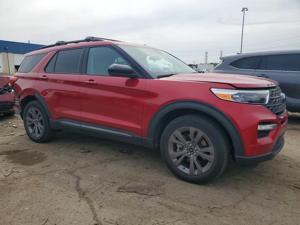 2024 Ford Explorer VIN 1FMSK8DH7RGA81824 COPART salvage auction — REAR END, Mi - Certificate Of Title, sold $12,200 on 2026-07-28 (photo 4)