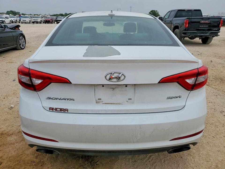 2017 Hyundai VIN 5NPE34AF8HH456558 COPART salvage auction — FRONT END, Tx - Salvage Vehicle Title, sold $2,150 on 2026-07-09 (photo 6)