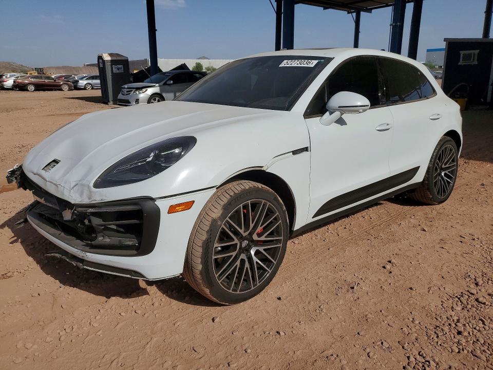 2022 Porsche Macan VIN WP1AG2A59NLB20647 COPART salvage auction — FRONT END, Az - Cert Of Title - Salvage, sold $18,200 on 2026-07-23 (photo 1)