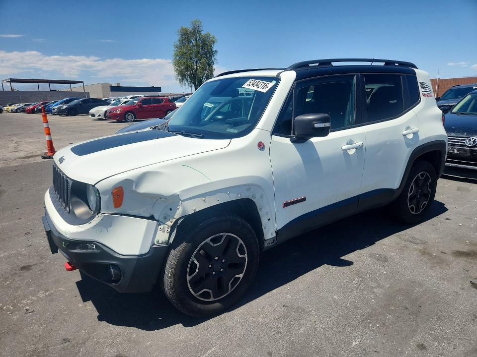 2016 Jeep VIN ZACCJBCT2GPD14720 COPART salvage auction — FRONT END, Nv - Salvage Title, sold $2,650 on 2026-08-10 (photo 1)