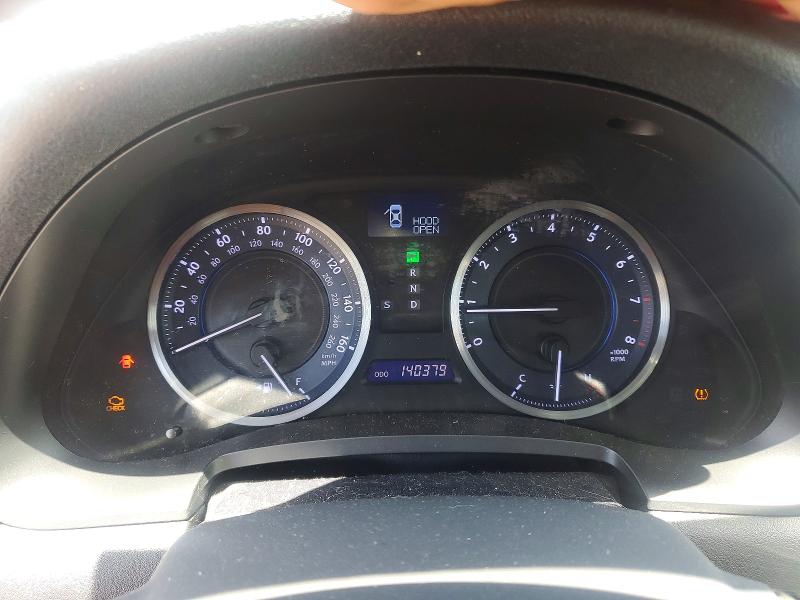 2012 Lexus Is VIN JTHCF5C25C5057189 COPART salvage auction — REAR END, Nc - Salvage Certificate Of Title, sold $2,800 on 2026-07-02 (photo 9)