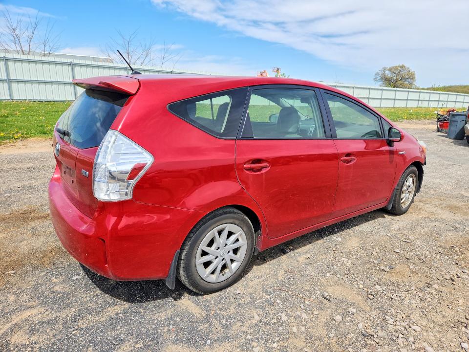 2014 Toyota Prius VIN JTDZN3EU1E3301730 COPART salvage auction — FRONT END, Wi - Junked Vehicle Bill Of Sale, sold $1,100 on 2026-07-14 (photo 3)
