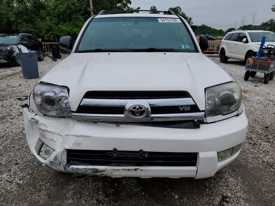 2005 Toyota 4runner VIN JTEBT14R350047833 COPART salvage auction — FRONT END, Md - Cert Of Salvage > 75% Damage, sold $4,300 on 2026-07-02 (photo 5)