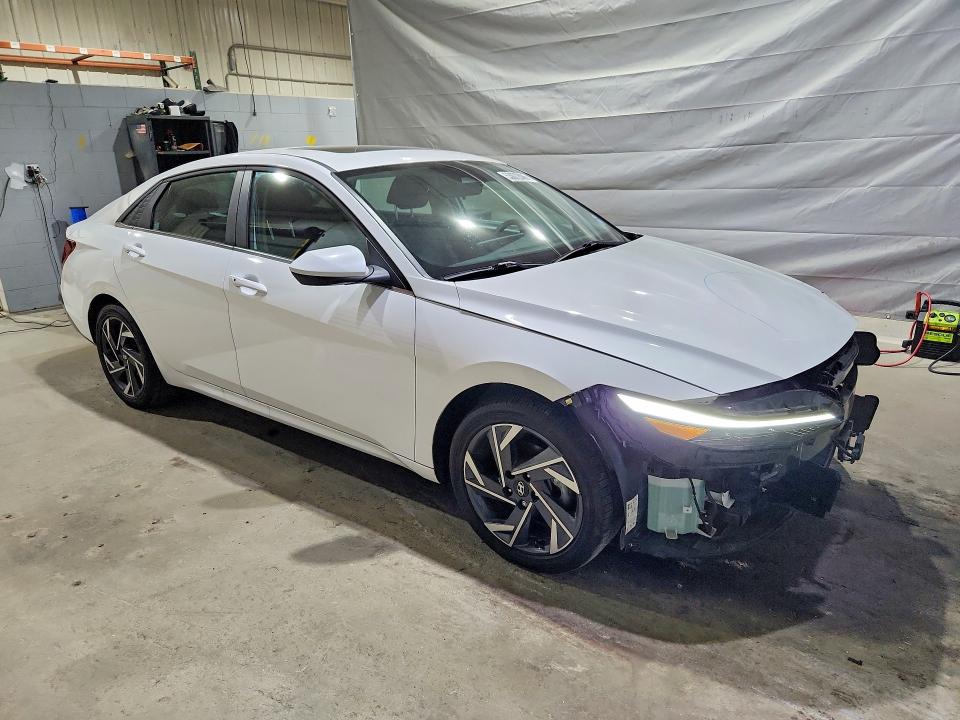 2025 Hyundai Elantra VIN KMHLS4DG3SU909802 COPART salvage auction — FRONT END, Nh - Cert Of Title-Salvage, sold $7,400 on 2026-07-07 (photo 4)