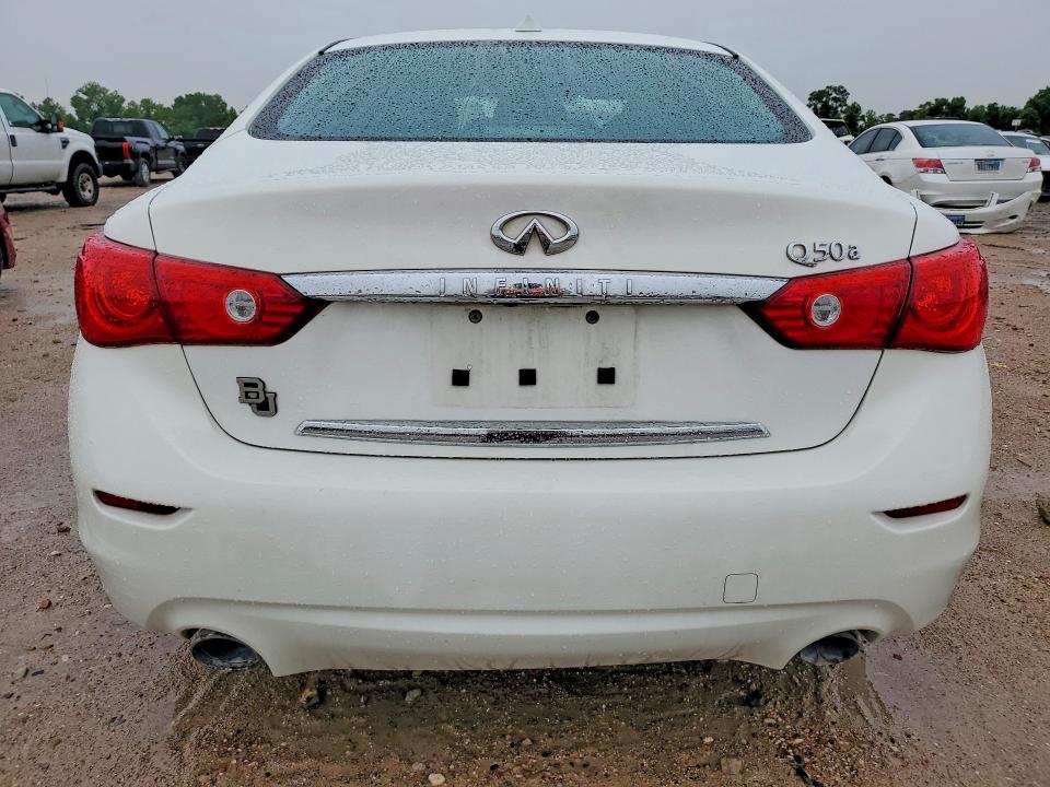 2015 Infiniti VIN JN1BV7AP6FM338974 COPART salvage auction — WATER/FLOOD, Tx - Salvage Title-Flood Damage, sold $1,250 on 2026-07-10 (photo 6)