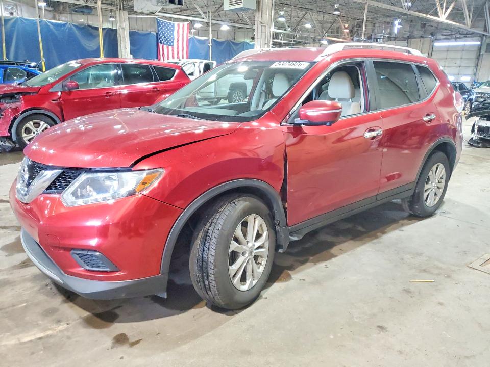 2015 Nissan Rogue VIN KNMAT2MV1FP509382 COPART salvage auction — FRONT END, MI - CERTIFICATE OF TITLE, sold $1,450 on 2026-07-24 (photo 1)