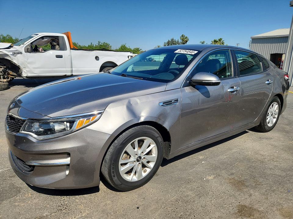 2018 Kia Optima VIN 5XXGT4L39JG229067 COPART salvage auction — REAR END, Ca - Salvage Certificate, sold $2,400 on 2026-07-02 (photo 1)
