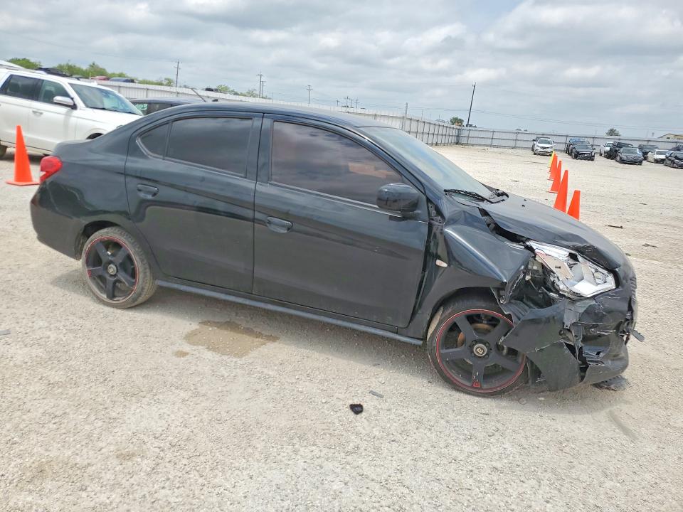 2020 Mitsubishi Mirage VIN ML32F3FJXLHF02454 COPART salvage auction — FRONT END, Tx - Salvage Vehicle Title, sold $2,150 on 2026-07-16 (photo 4)
