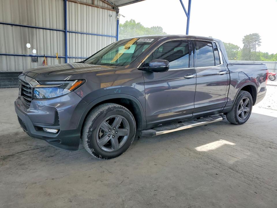 2021 Honda Ridgeline VIN 5FPYK3F72MB020140 COPART salvage auction — SIDE, Tn - Salvage Certificate, sold $12,300 on 2026-07-02 (photo 1)