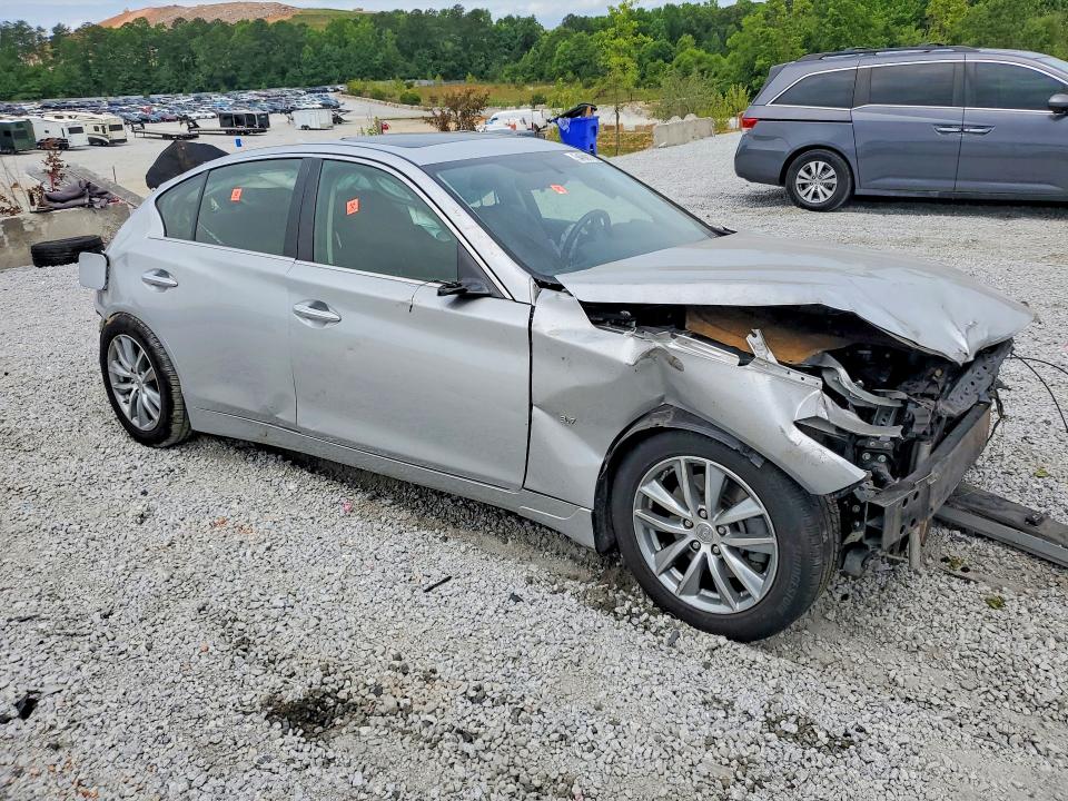 2015 Infiniti Q50 VIN JN1BV7APXFM345958 COPART salvage auction — ALL OVER, Ga - Cert Of Title-Salvage, sold $250 on 2026-07-06 (photo 4)