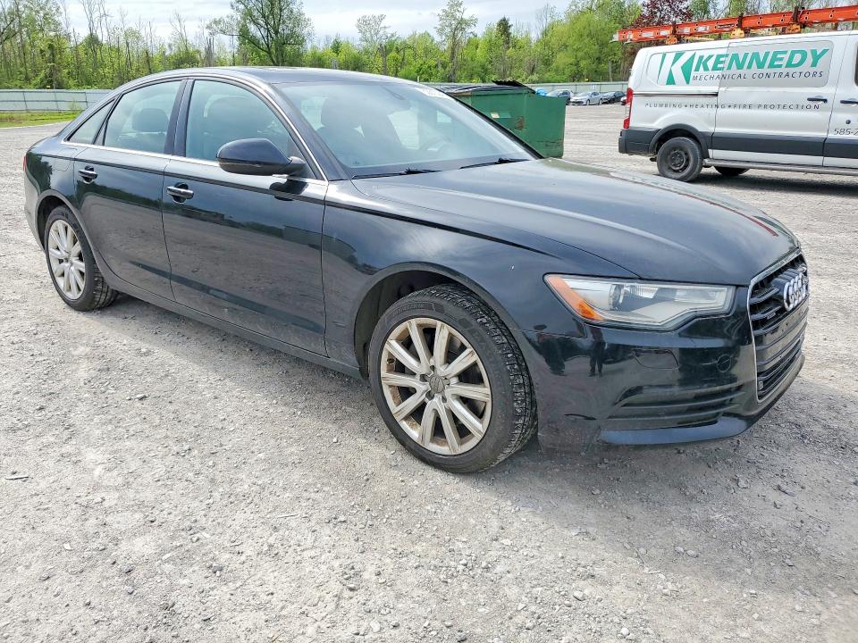 2014 Audi A6 VIN WAUGFAFC0EN066172 COPART salvage auction — FRONT END, NY - MV-907A SALVAGE CERTIFICATE, sold $2,050 on 2026-07-06 (photo 4)