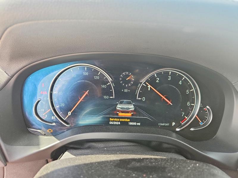 2019 BMW X4 VIN 5UXUJ5C50KLJ62486 COPART salvage auction — FRONT END, Tx - Salvage Vehicle Title, sold $15,300 on 2026-07-13 (photo 9)