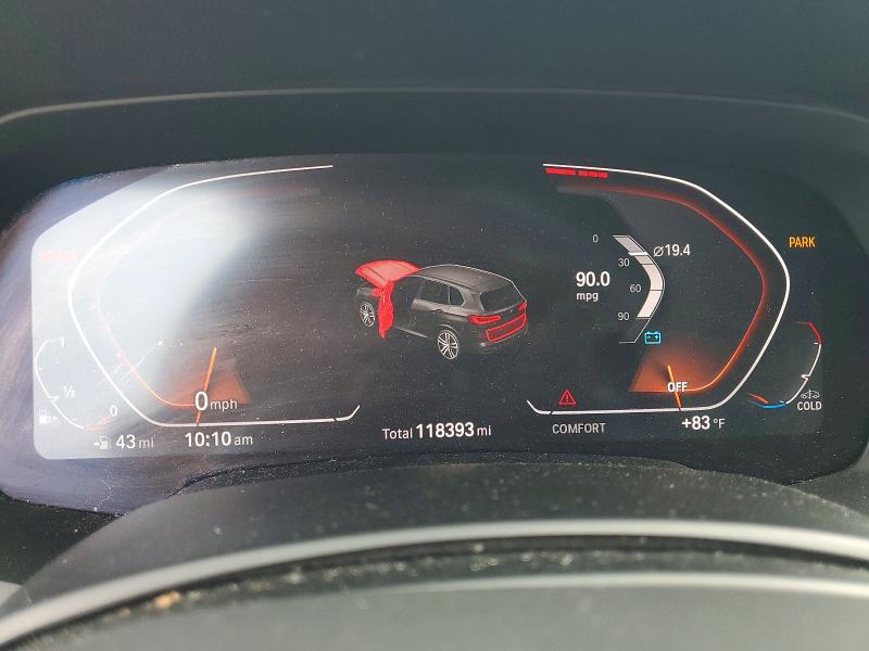 2020 BMW X5 VIN 5UXCR4C08L9C64283 COPART salvage auction — MINOR DENT/SCRATCHES, Tx - Certificate Of Title, sold $17,800 on 2026-07-09 (photo 9)