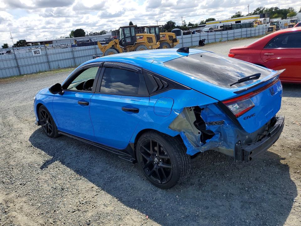 2023 Honda Civic VIN 19XFL2H8XPE014562 COPART salvage auction — REAR END, Ca - Salvage Certificate, sold $8,500 on 2026-07-02 (photo 2)