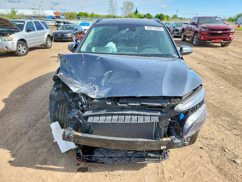 2022 Hyundai Kona VIN KM8K62AB2NU803861 COPART salvage auction — FRONT END, Oh - Cert Of Title-Salvage, sold $2,300 on 2026-07-09 (photo 5)