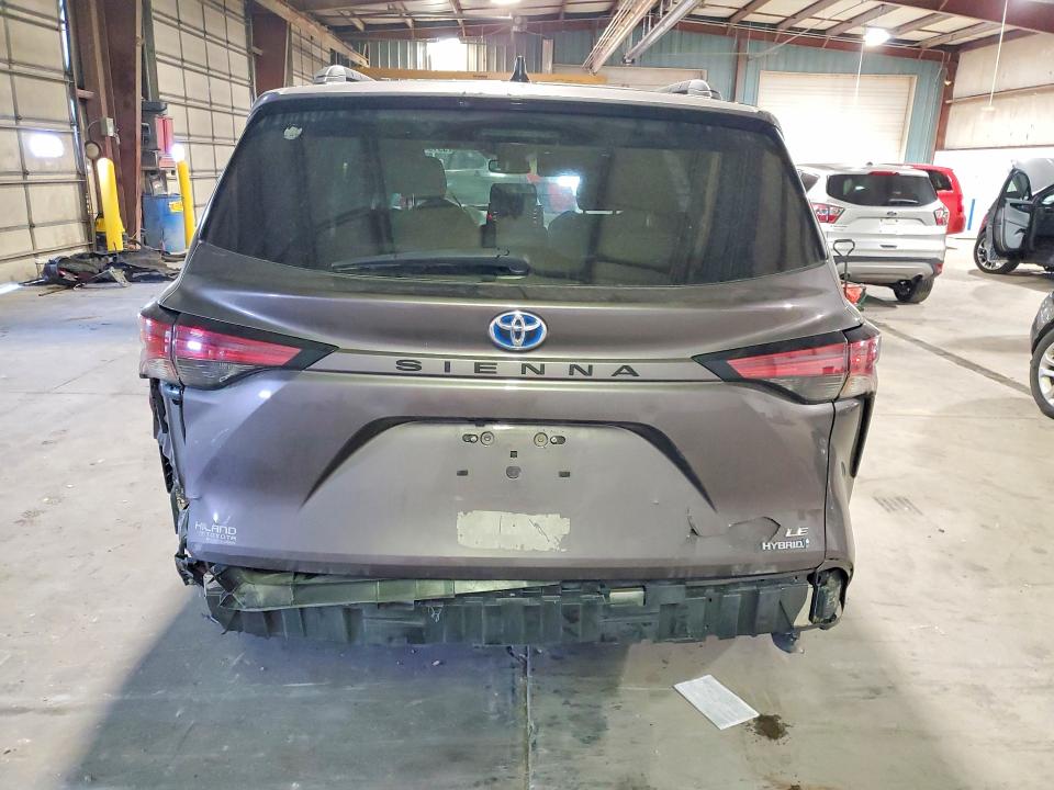 2021 Toyota VIN 5TDBRKEC7MS004059 COPART salvage auction — REAR END, Il - Salvage Certificate, sold $150 on 2026-07-29 (photo 6)