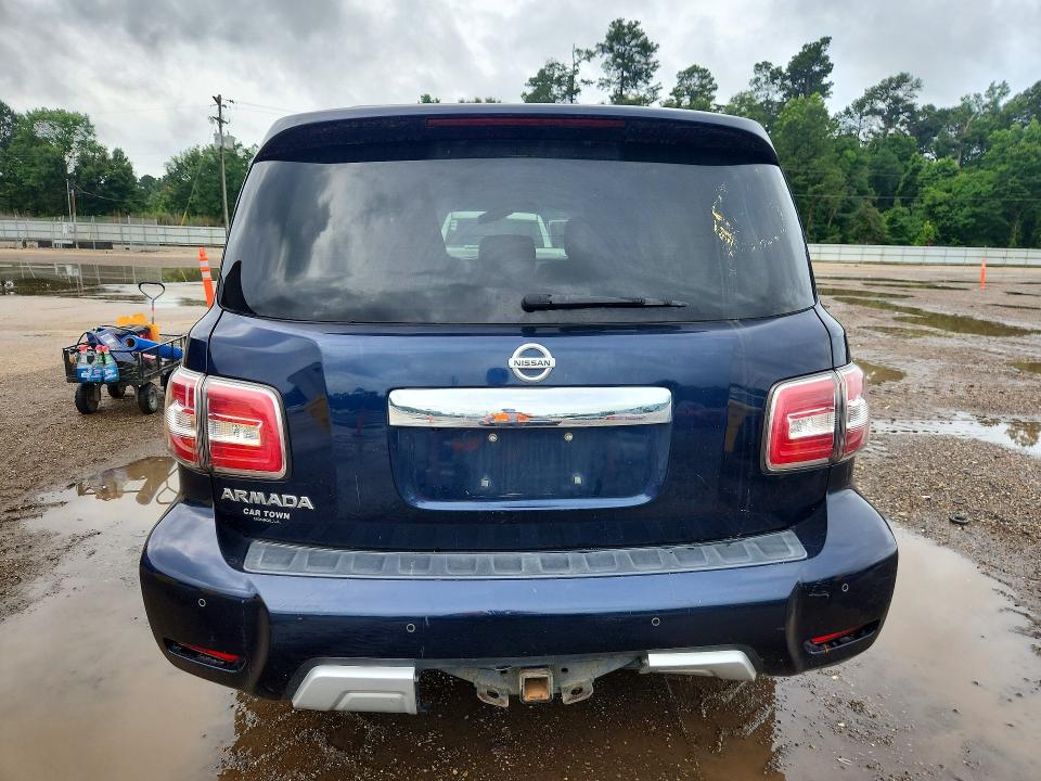 2017 Nissan Armada VIN JN8AY2NC7H9506643 COPART salvage auction — FRONT END, La - Certificate Of Title, sold $2,550 on 2026-07-10 (photo 6)