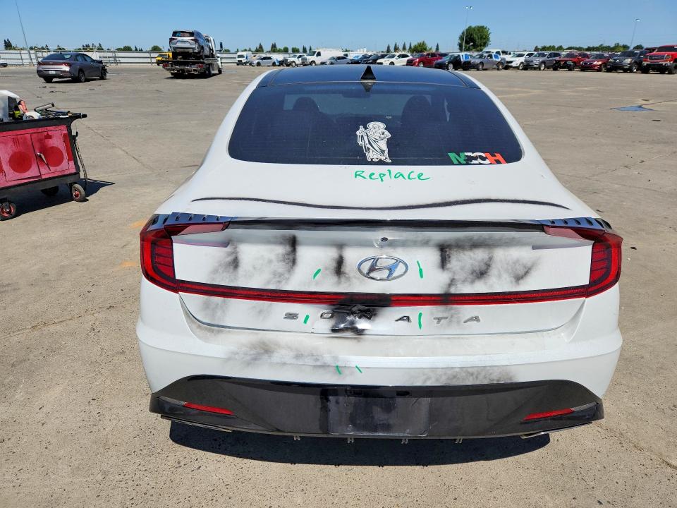 2021 Hyundai Sonata VIN 5NPEK4JC7MH131127 COPART salvage auction — VANDALISM, Ca - Salvage Certificate, sold $7,600 on 2026-07-20 (photo 6)