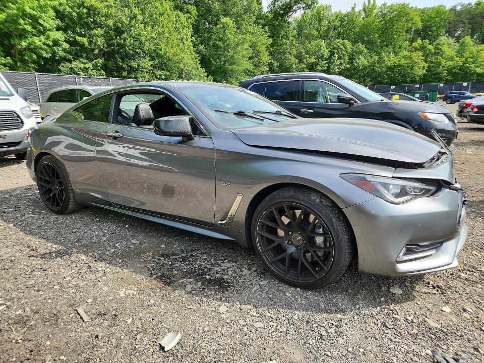 2017 Infiniti Q60 VIN JN1EV7EL9HM553305 COPART salvage auction — FRONT END, Md - Cert Of Salvage > 75% Damage, sold $3,200 on 2026-07-14 (photo 4)