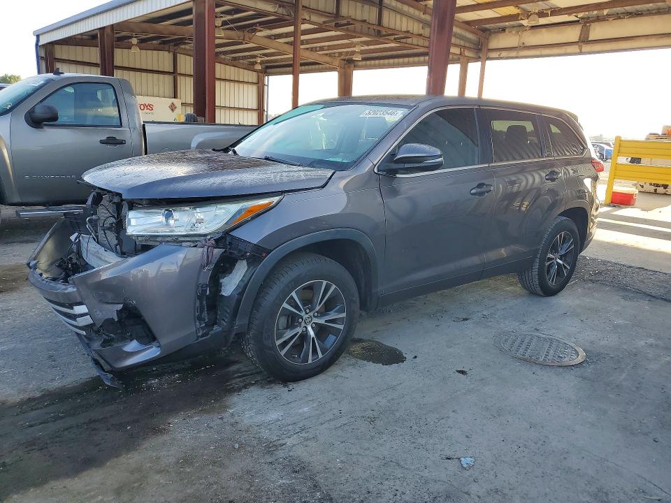 2019 Toyota Highlander VIN 5TDZZRFH2KS366797 COPART salvage auction — FRONT END, Fl - Cert Of Title Slvg Rebuildable, sold $3,150 on 2026-07-10 (photo 1)
