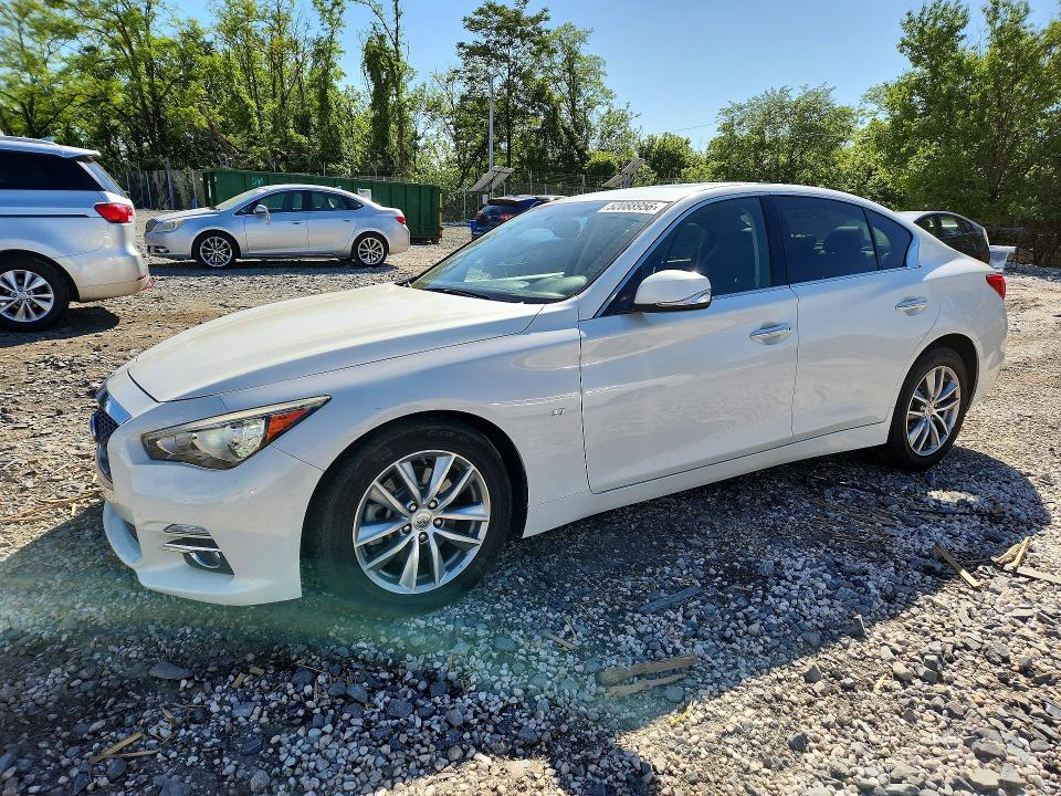 2014 Infiniti Q50 VIN JN1BV7AP0EM675252 — COPART salvage auction photo