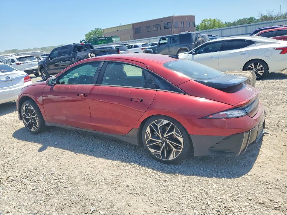 2023 Hyundai Ioniq 6 VIN KMHM34AA2PA022783 COPART salvage auction — REAR END, Ks - Cert Of Title-Salvage, sold $100 on 2026-07-09 (photo 2)