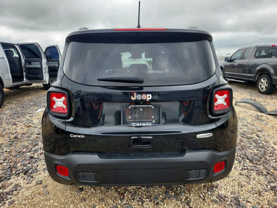 2021 Jeep Renegade VIN ZACNJCBB7MPN30191 COPART salvage auction — HAIL, Mo - Salvage Certificate Of Title, sold $100 on 2026-07-27 (photo 6)