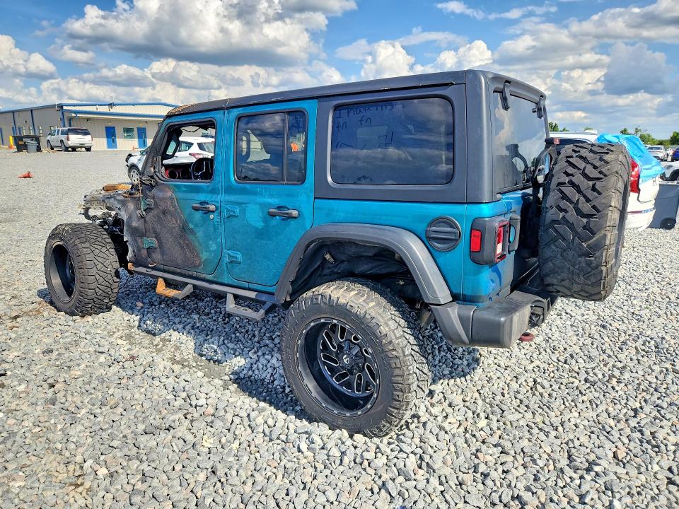 2020 Jeep Wrangler unlimited VIN 1C4HJXFNXLW351298 COPART salvage auction — BURN, Fl - Cert Of Title Slvg Rebuildable, sold $1,900 on 2026-07-02 (photo 2)