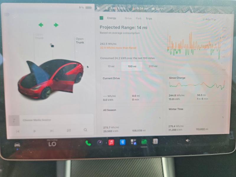 2020 Tesla Model 3 VIN 5YJ3E1EA5LF611606 COPART salvage auction — FRONT END, Fl - Cert Of Title Slvg Rebuildable, sold $5,000 on 2026-07-14 (photo 9)