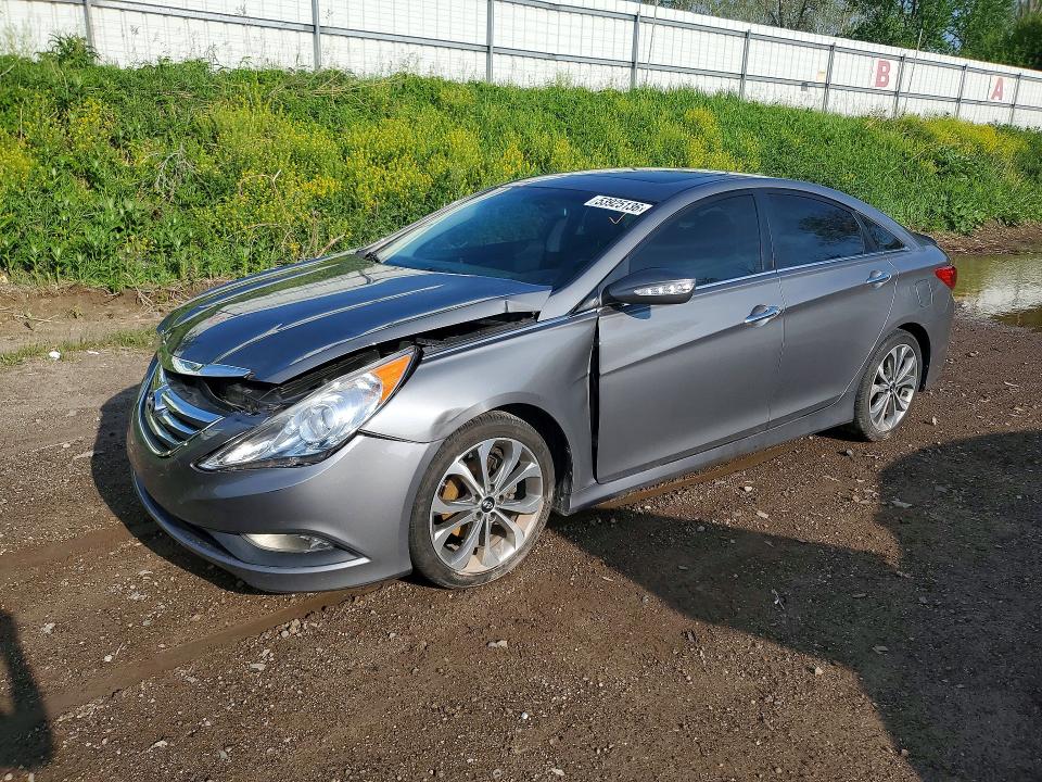 2014 Hyundai Sonata VIN 5NPEC4AB6EH876229 COPART salvage auction — FRONT END, Mi - Cert Of Title-Salvage Vehicle, sold $475 on 2026-07-08 (photo 1)