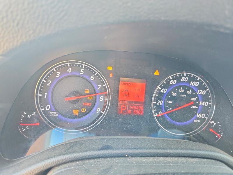 2008 Infiniti G35 VIN JNKBV61E38M226205 COPART salvage auction — FRONT END, TX - BONDED TITLE - SALVAGE, sold $475 on 2026-07-23 (photo 9)