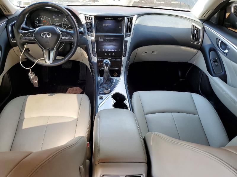 2021 Infiniti Q50 VIN JN1EV7BR7MM753764 COPART salvage auction — FRONT END, Ny - Mv-907A Salvage Certificate, sold $4,850 on 2026-07-08 (photo 8)