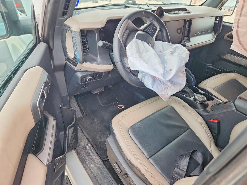 2023 Ford Bronco VIN 1FMEE5DP9PLA83525 COPART salvage auction — FRONT END, Tx - Salvage Vehicle Title, sold $70 on 2026-07-02 (photo 8)