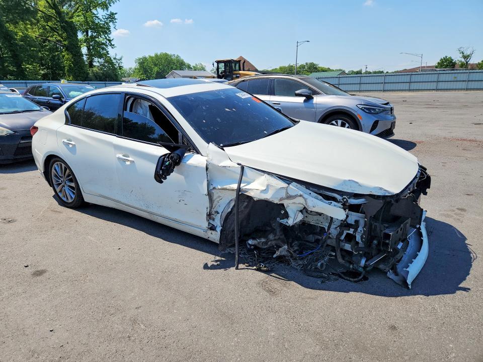 2022 Infiniti Q50 VIN JN1EV7BR1NM340224 COPART salvage auction — FRONT END, Nj - Cert Of Title-Salvage, sold $5,400 on 2026-07-02 (photo 4)