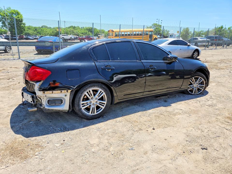 2013 Infiniti G VIN JN1CV6AR7DM767361 COPART salvage auction — UNDERCARRIAGE, Md - Cert Of Salvage > 75% Damage, sold $500 on 2026-07-02 (photo 3)