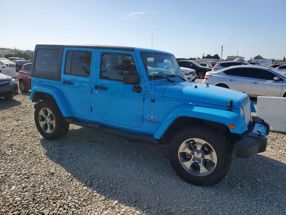2017 Jeep Wrangler unlimited VIN 1C4BJWEG2HL601502 COPART salvage auction — REAR END, CA - SALVAGE CERTIFICATE, sold $8,800 on 2026-07-28 (photo 4)