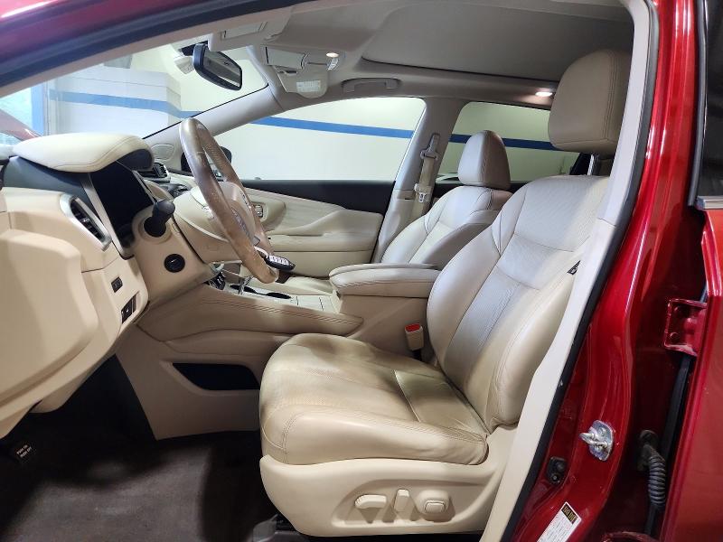 2017 Nissan Murano VIN 5N1AZ2MH1HN105422 COPART salvage auction — FRONT END, Va - Cert Of Title - Salvage, sold $3,500 on 2026-07-02 (photo 7)