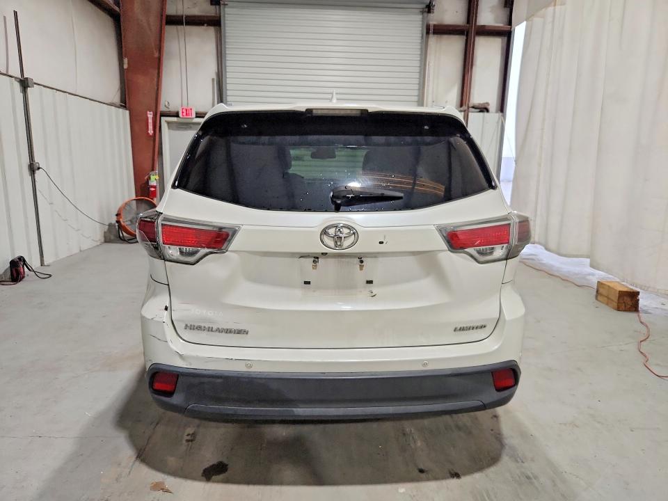 2016 Toyota Highlander VIN 5TDYKRFH7GS130685 COPART salvage auction — FRONT END, LA - CERTIFICATE OF TITLE, sold $4,250 on 2026-07-21 (photo 6)