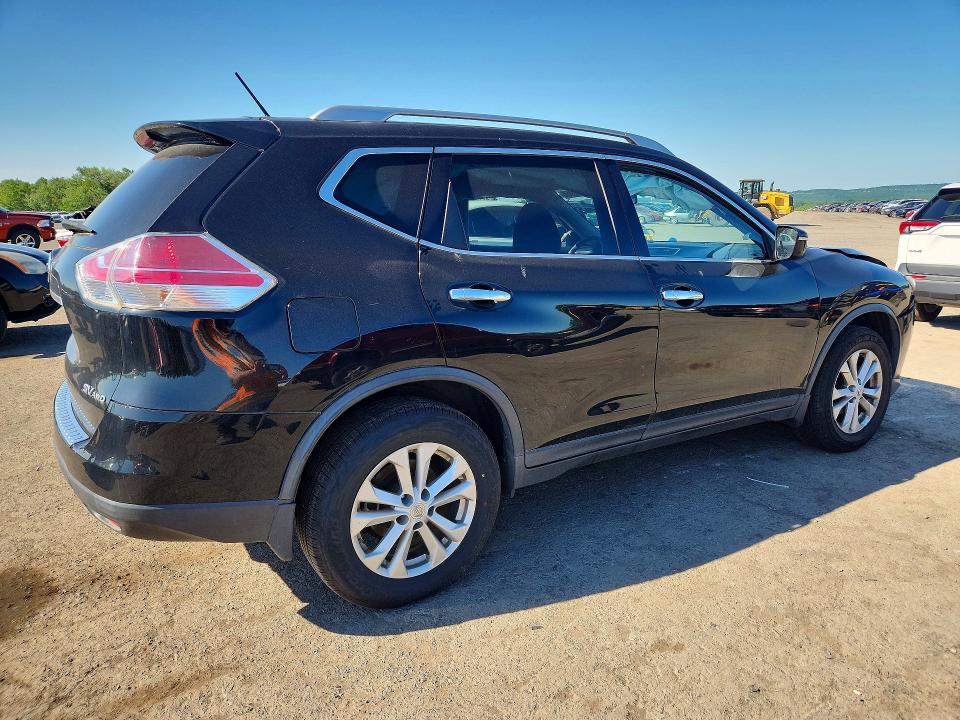 2015 Nissan Rogue VIN KNMAT2MV9FP524762 COPART salvage auction — FRONT END, Pa - Certificate Of Salvage, sold $1,350 on 2026-07-10 (photo 3)