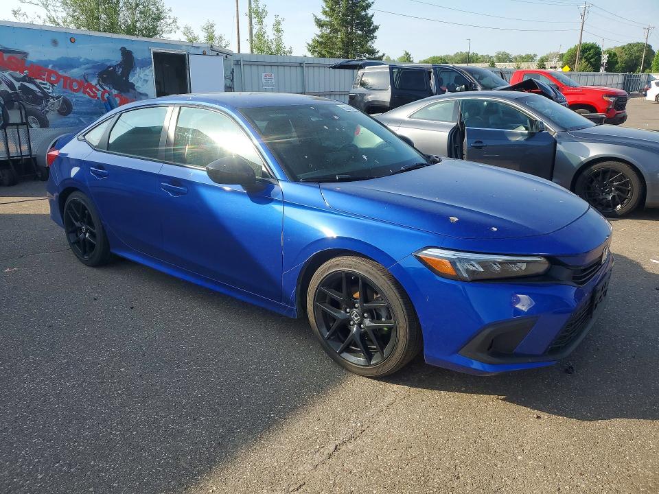 2024 Honda Civic VIN 2HGFE2F58RH555976 COPART salvage auction — SIDE, Id - Salvage Certificate Of Title, sold $9,000 on 2026-08-25 (photo 4)