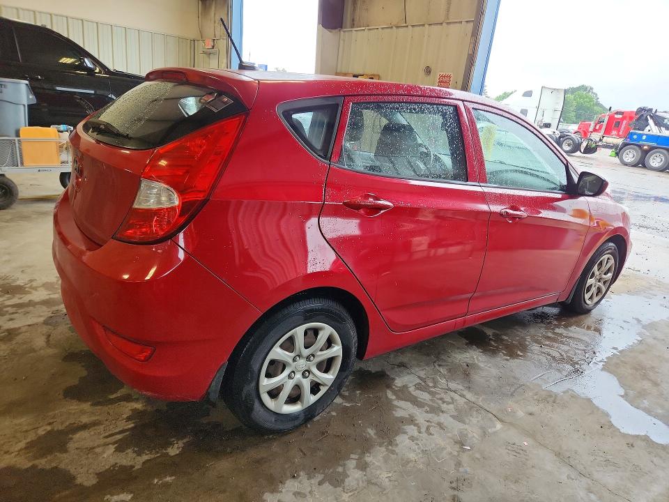 2014 Hyundai Accent VIN KMHCT5AE3EU163023 COPART salvage auction — WATER/FLOOD, Ar - Cert Of Title-Salvage, sold $400 on 2026-07-20 (photo 3)