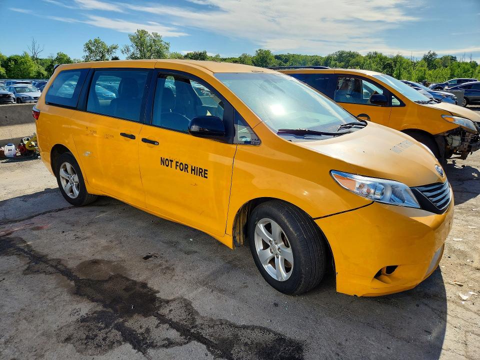 2017 Toyota VIN 5TDZK3DC9GS699501 COPART salvage auction — FRONT END, Ny - Certificate Of Title, sold $1,100 on 2026-07-07 (photo 4)