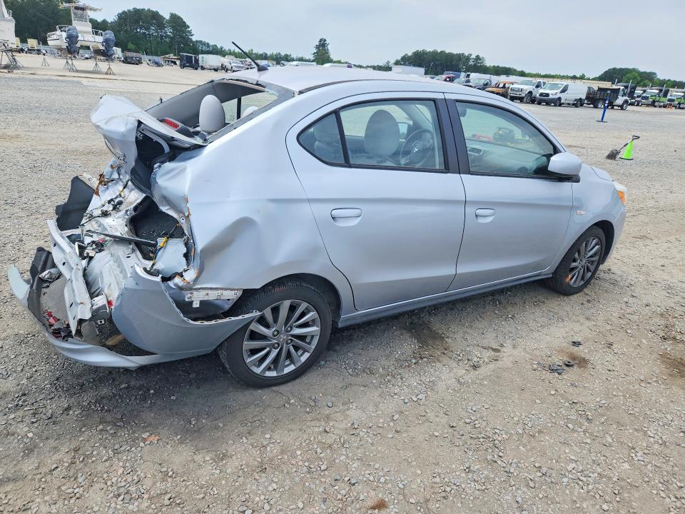 2018 Mitsubishi Mirage VIN ML32F3FJ1KHF18833 COPART salvage auction — REAR END, Nc - Salvage Certificate Of Title, sold $1,050 on 2026-09-04 (photo 3)
